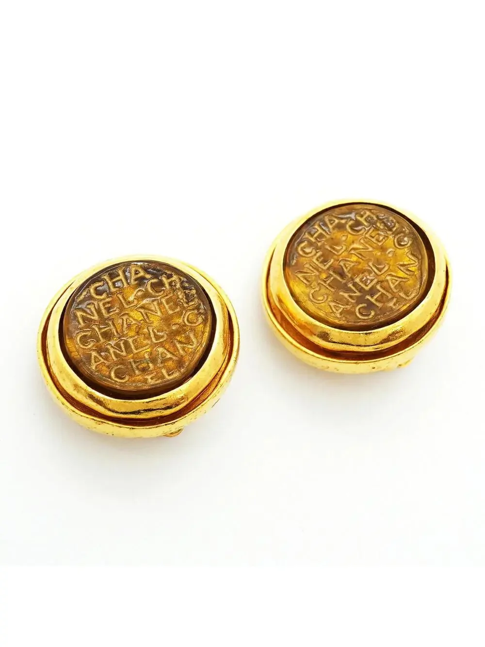 Chanel Cc Logo Circle Clip-On Earrings #357919C81B